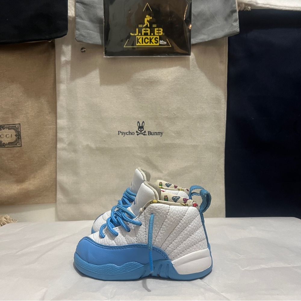 Jordan White and Blue 12’s